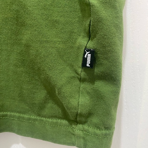 Men’s PUMA Short Sleeve Collared Polo Shirt, Green, Medium - Picture 5 of 6